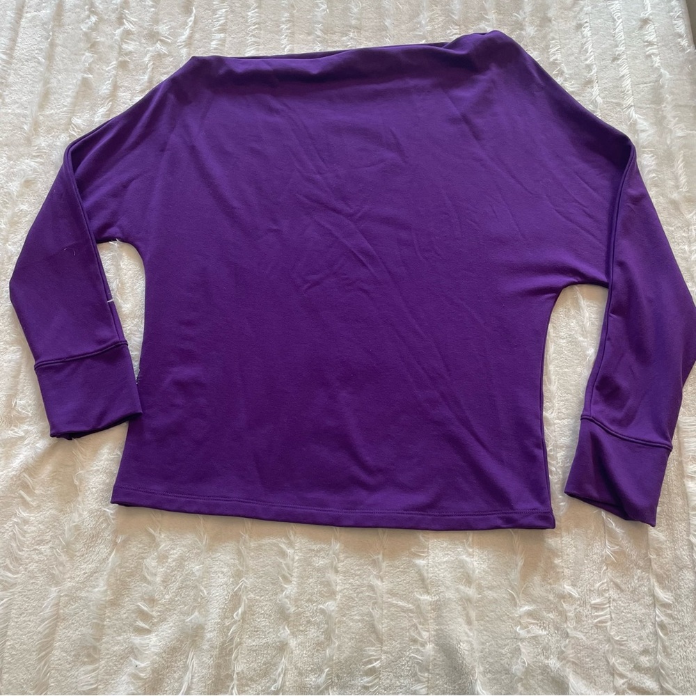 Lilly Pulitzer Purple Off-Shoulder Top - Picture 2 of 8